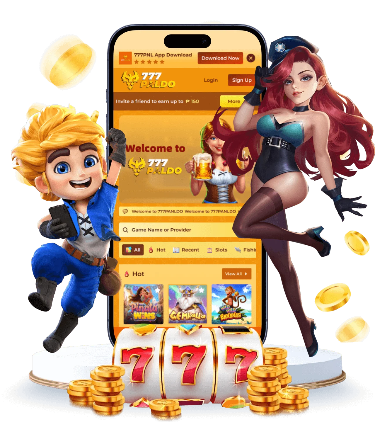 Apaldo mobile app download banner for Android and iOS