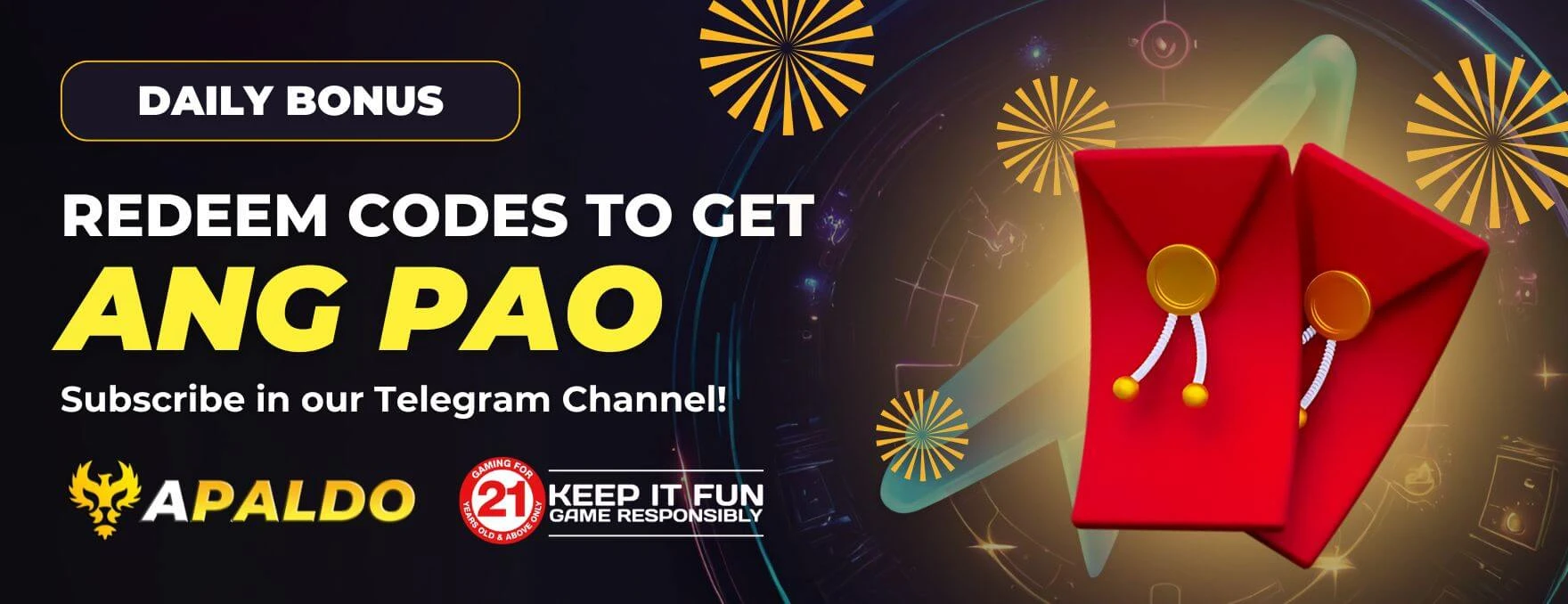 Apaldo special bonus promotion banner