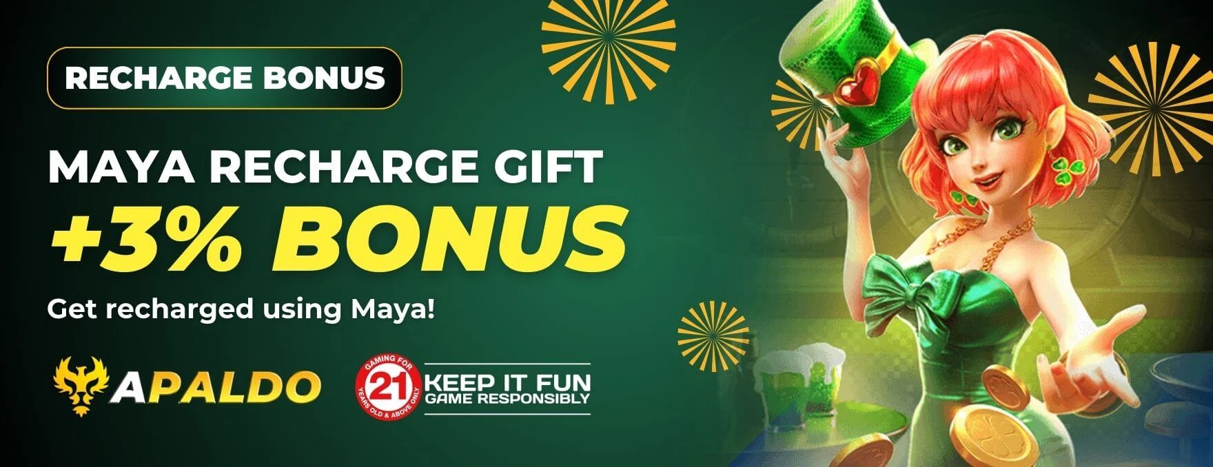 Apaldo welcome bonus promotion banner