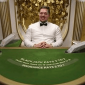 Salon Privé Blackjack J live casino game by Evolution