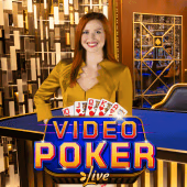 Video Poker live casino game by Evolution