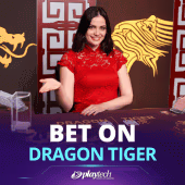 Bet On Dragon Tiger live casino game by Playtech
