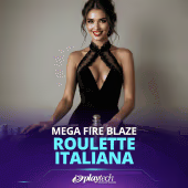 Mega Fire Blaze Roulette Italiana live casino game by Playtech