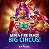 Mega Fire Blaze: Big Circus! slot game by Playtech