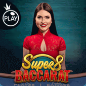 Super 8 Baccarat live casino game by Pragmatic Play