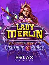 Lady Merlin Lightning Chase slot game by Relax Gaming