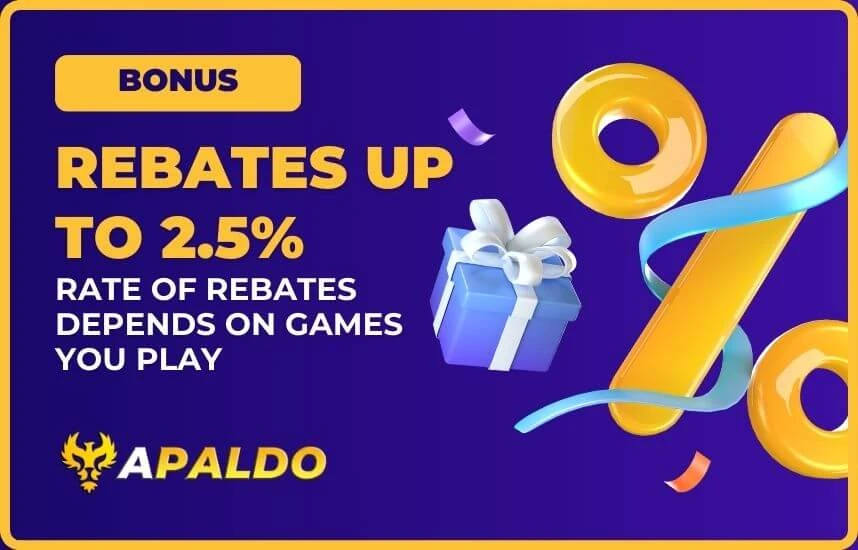Apaldo instant unlimited rebate up to 2.5% promotion cover